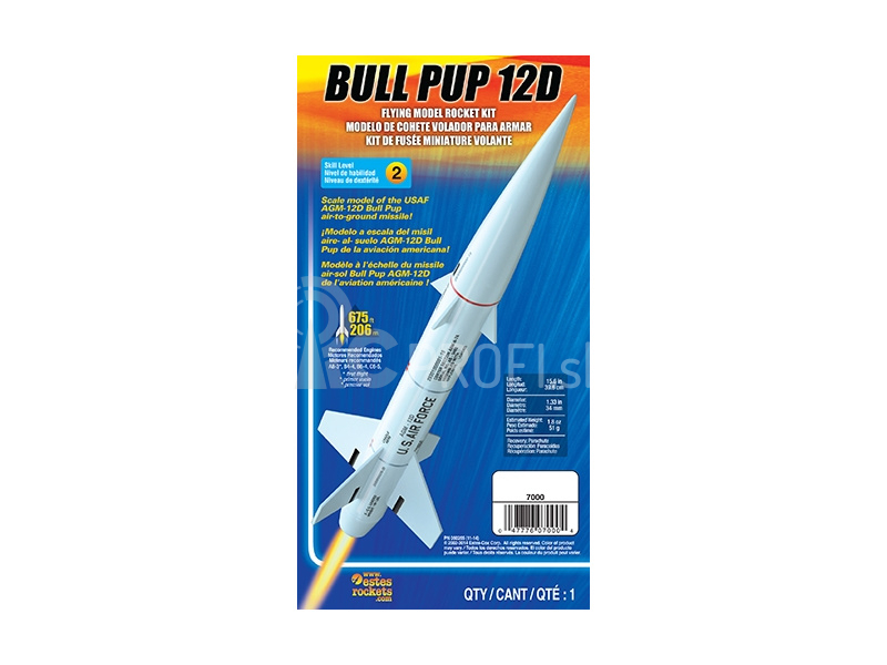 Súprava Estes Bull Pup AGM-12D