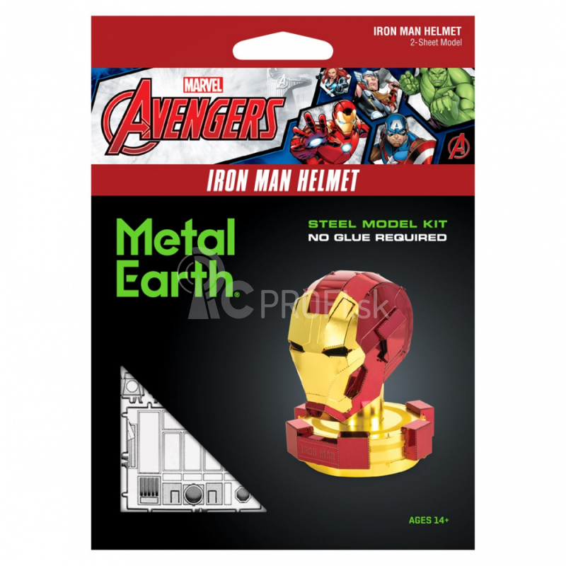 Oceľová stavebnica helmy Marvel's Avengers Iron Man