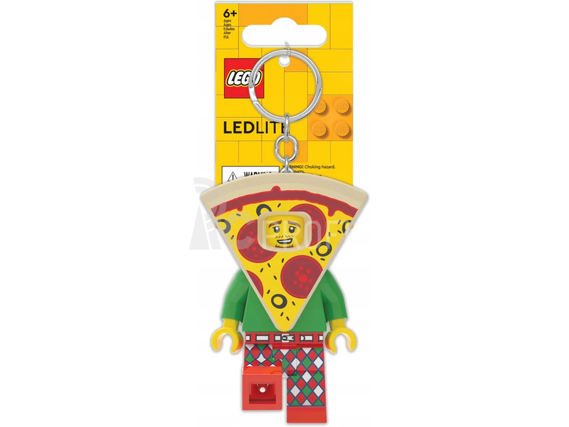 LEGO svietiaca kľúčenka – Ikonická pizza