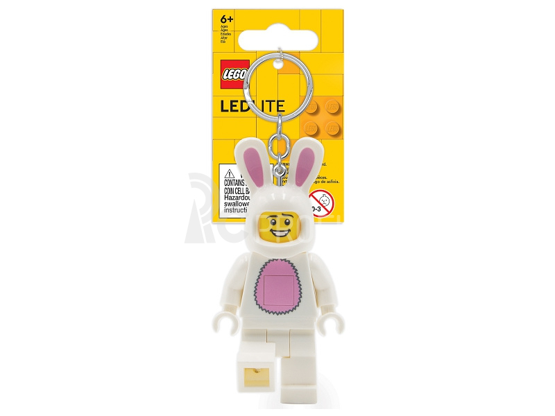 LEGO svietiaca kľúčenka – Ikonický zajačik