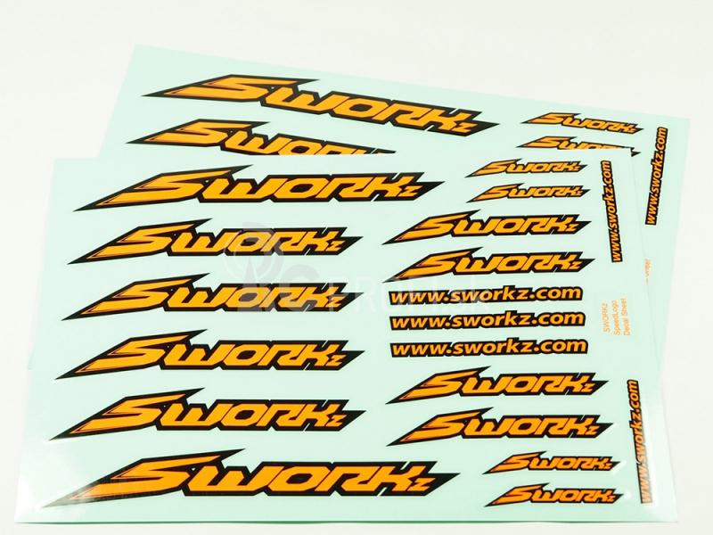 SWORKz Speed nálepky (PushBar), oranžové, 2 ks
