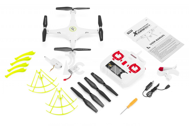 Dron Syma X5HW, biela + náhradná batéria