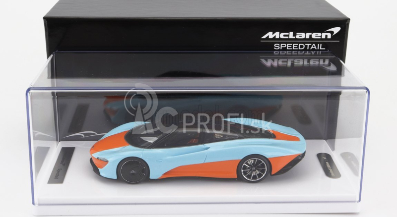 Tecnomodel Mclaren Speedtail 2020 1:43 Modrá oranžová