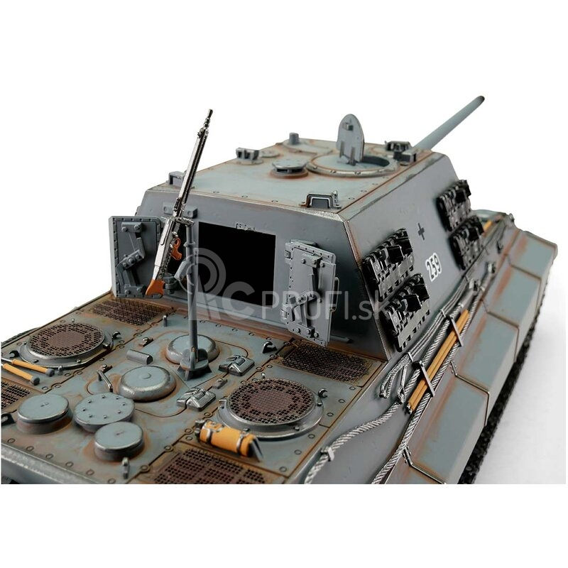 TORRO tank PRO 1/16 RC Jagdtiger sivá kamufláž – infra IR – dym z hlavne