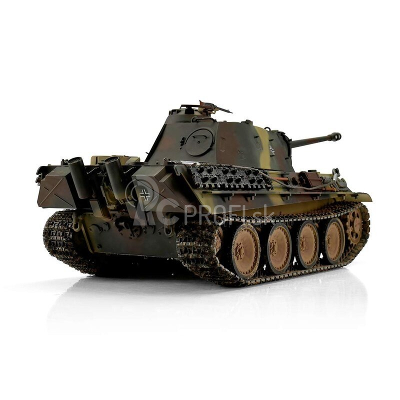 TORRO tank PRO 1/16 RC Panther G viacfarebná kamufláž – BB Airsoft – dym z hlavne