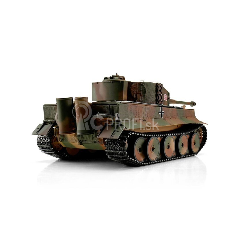 TORRO tank PRO 1/16 RC Tiger I stredná verzia viacfarebná kamufláž – infra IR – dym z hlavne