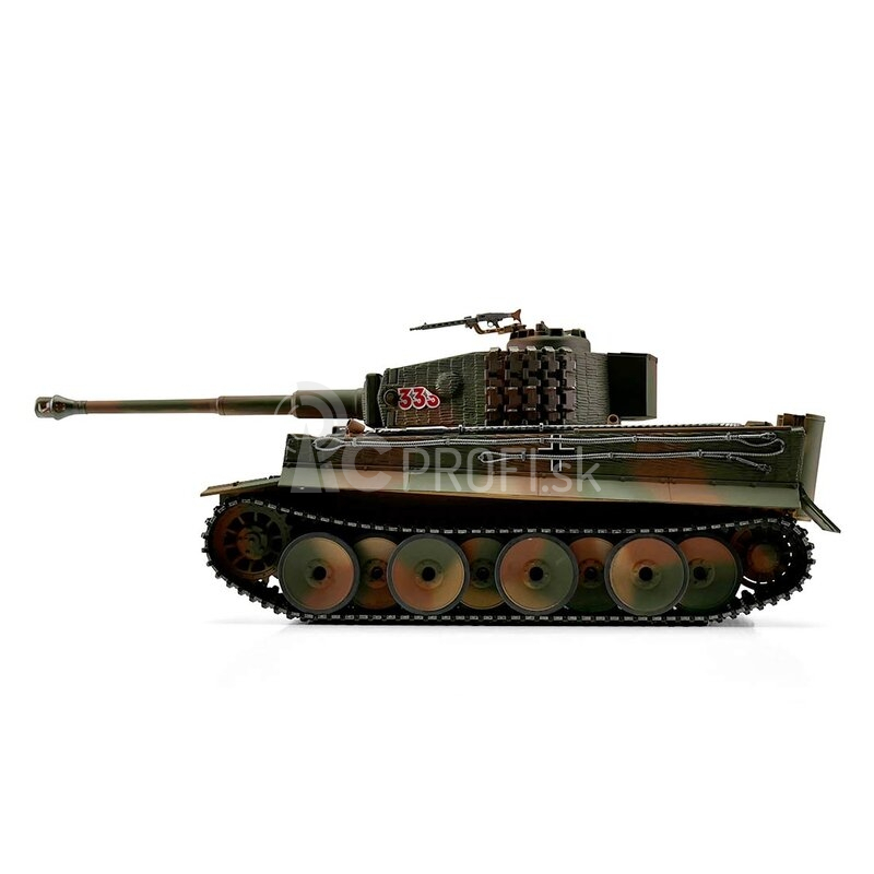 TORRO tank PRO 1/16 RC Tiger I stredná verzia viacfarebná kamufláž – infra IR – servo