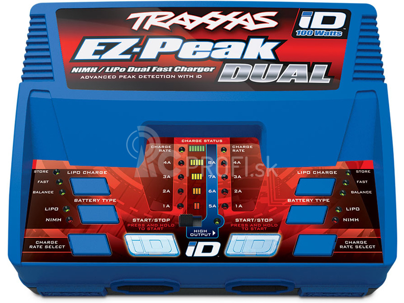 Traxxas nabíječ EZ-Peak Plus LiPo/NiMH Dual 2x50W