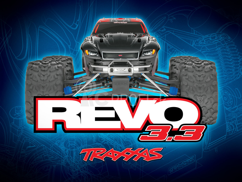 Traxxas Nitro Revo 1:8 TQi s bluetooth RTR červené