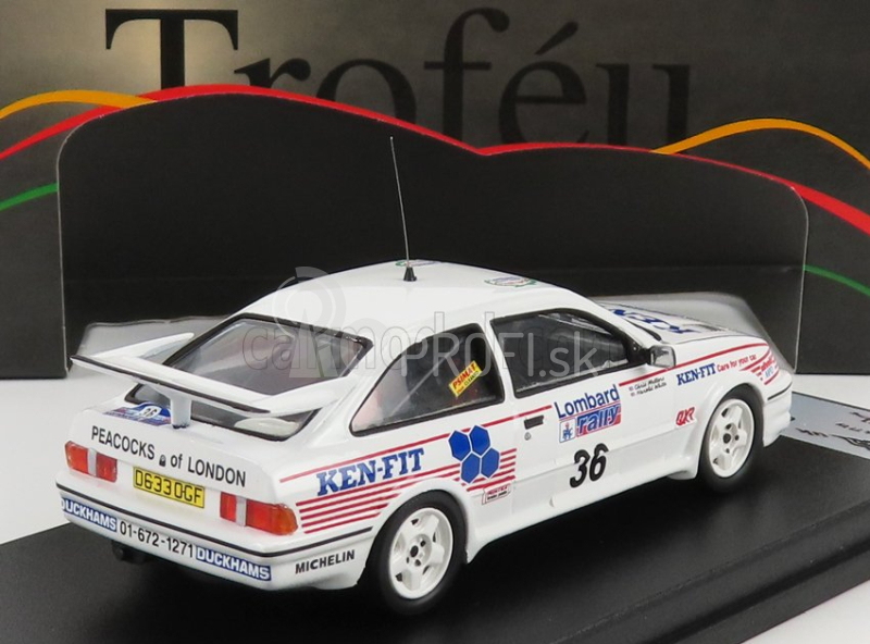 Trofeu Ford england Sierra Rs Cosworth N 36 Rally Rac Lombard 1987 C.mellors - H.white 1:43 Biela