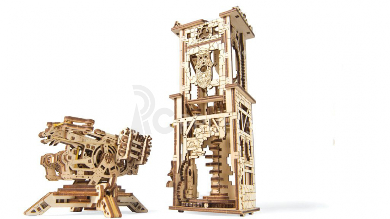 Ugears 3D drevené mechanické puzzle Archballista