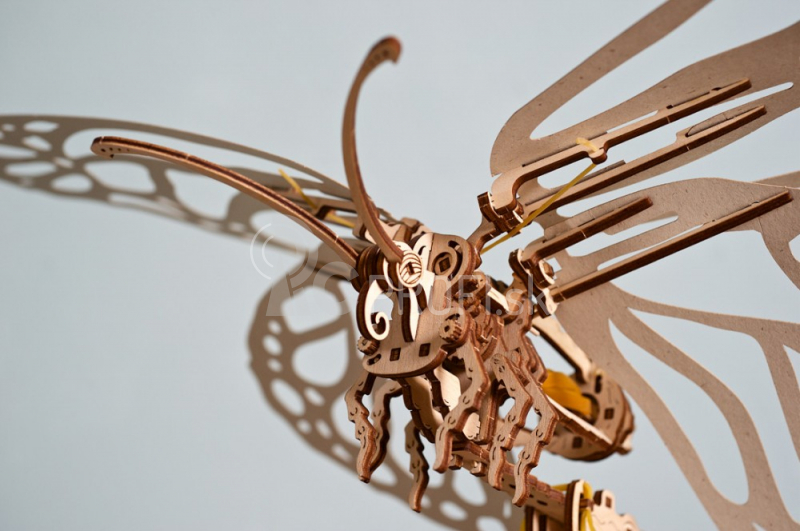 Ugears 3D drevené mechanické puzzle Butterfly