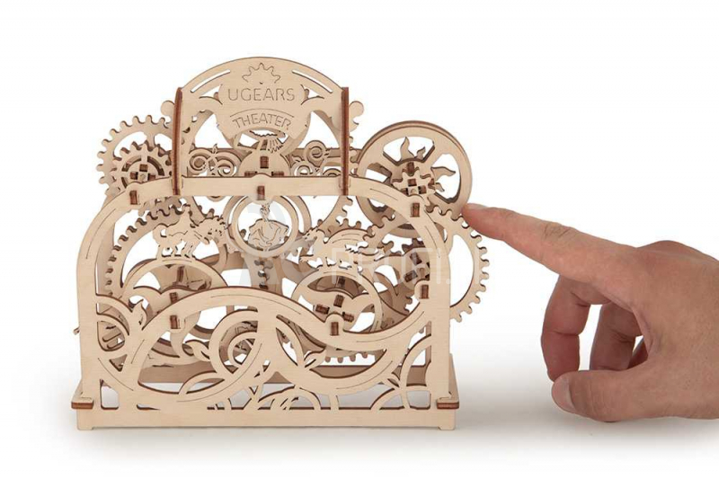Ugears 3D drevené mechanické puzzle divadlo