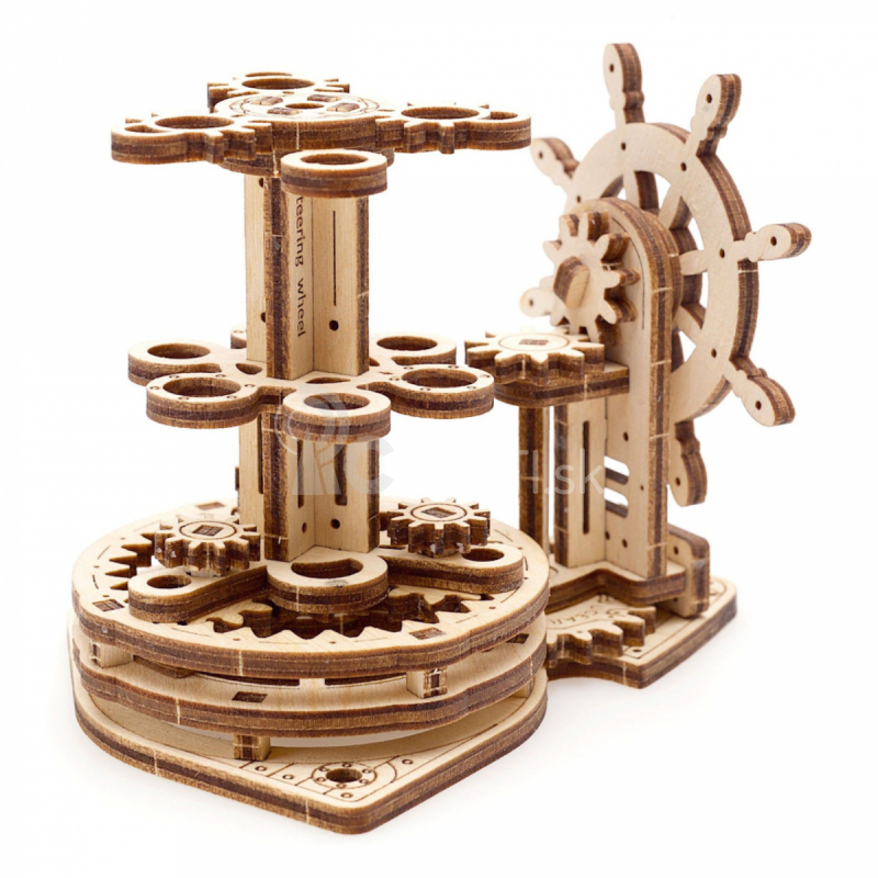Ugears 3D drevené mechanické puzzle Organizér na písacie potreby