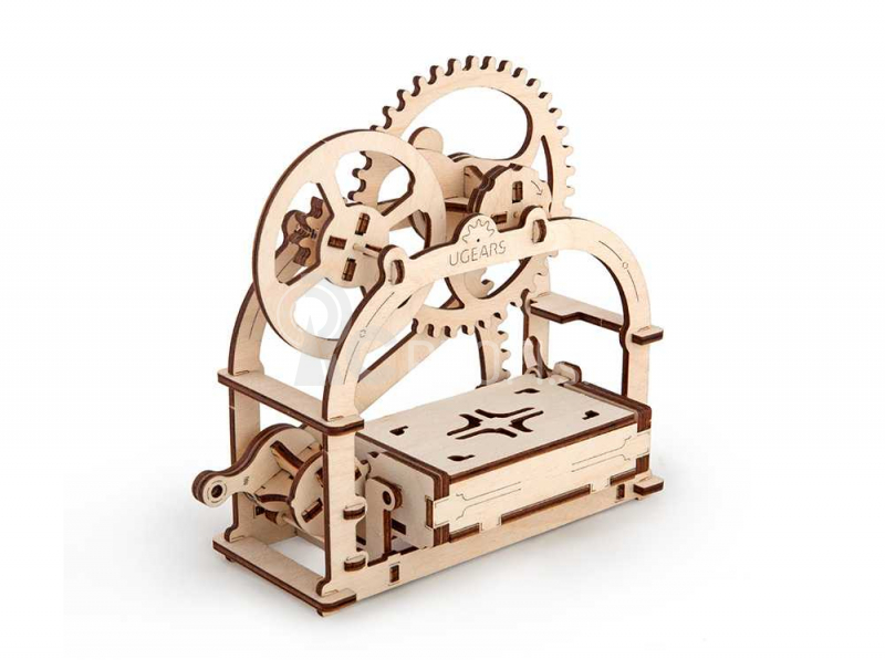 Ugears 3D drevené mechanické puzzle Vizitka Box