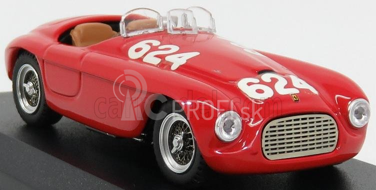 Umelecký model Ferrari 166mm 2.0l V12 Spider N 624 Winner Mille Miglia 1949 C.biondetti - E.salani 1:43 Red