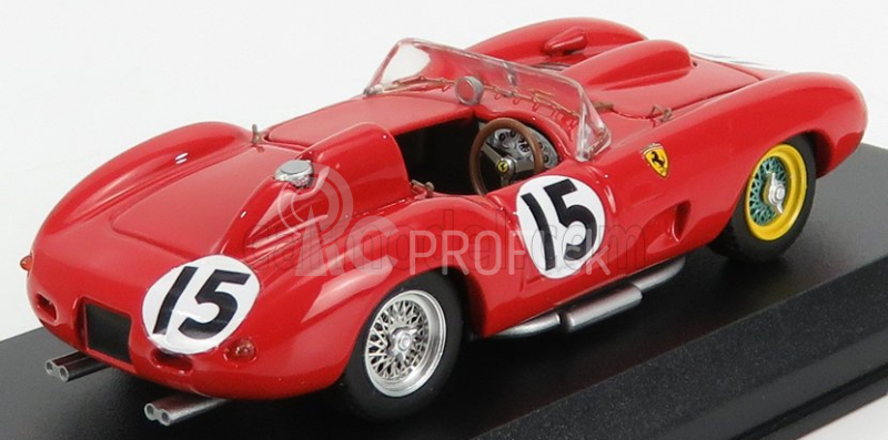 Umelecký model Ferrari 290s Spider Ch.0656 N 15 12h Sebring 1957 Gregory - Brero 1:43 Red