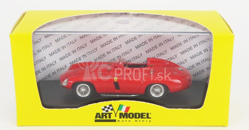 Umelecký model Ferrari 750 Monza Spider Prova 1955 1:43 Červená