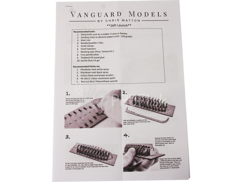Vanguard Models Spúšťací čln 26