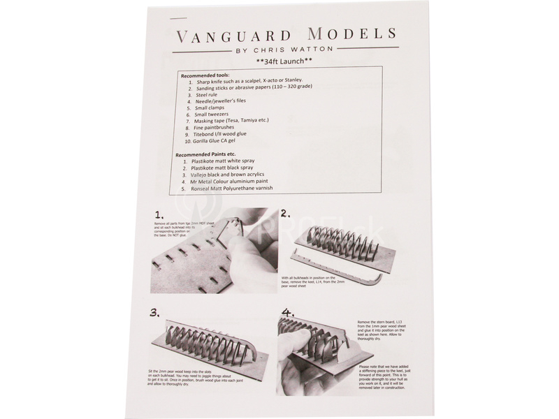 Vanguard Models Spúšťací čln 34