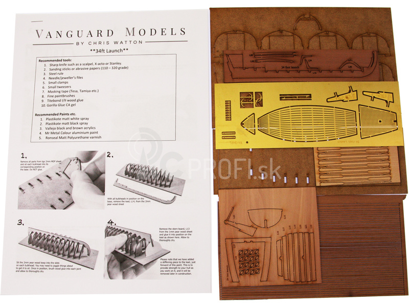 Vanguard Models Spúšťací čln 34