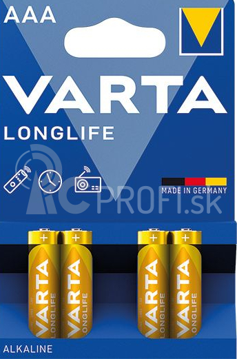 VARTA 4103 Longlife AAA LR03 4 ks