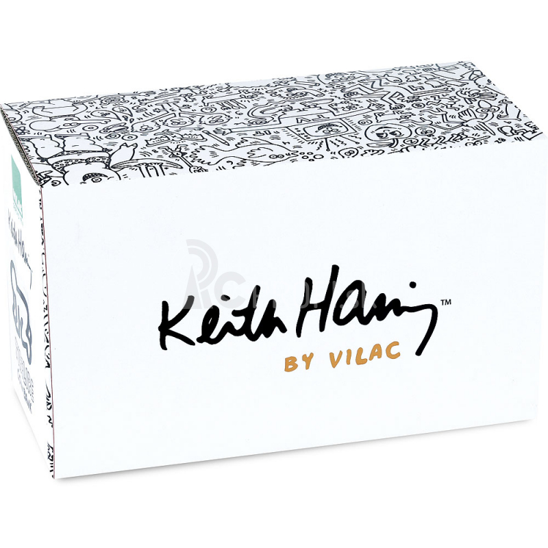 Vilac Drevená krabica na poklady Keith Haring