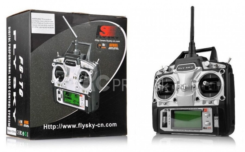 Vysielač   prijímač FLYSKY FS-T6 2,4Ghz