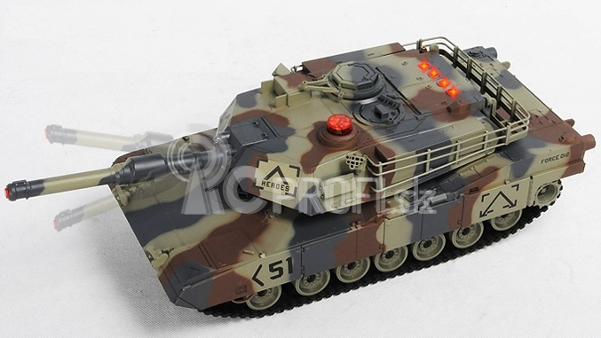 RC tank Abrams 1:24 - infra strely