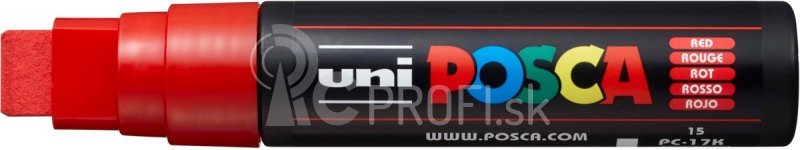 Akrylový popisovač UNI POSCA PC-17K 15 mm – červená