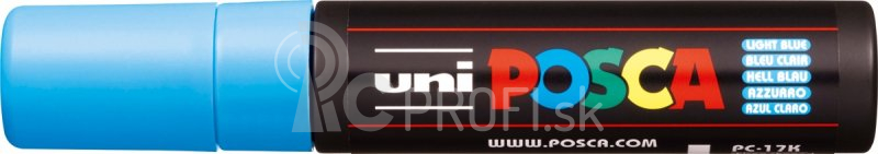 Akrylový popisovač UNI POSCA PC-17K 15 mm – svetlomodrá