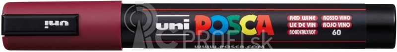 Akrylový popisovač UNI POSCA PC-5M 1,8-2,5mm – vínová