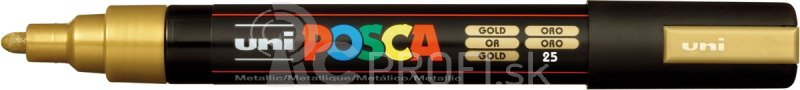 Akrylový popisovač UNI POSCA PC-5M 1,8-2,5mm – zlatá