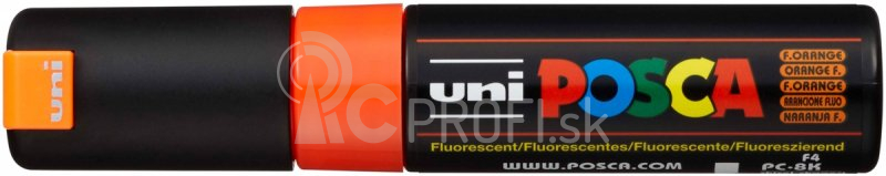 Akrylový popisovač UNI POSCA PC-8K 8 mm – neónovooranžová