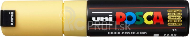 Akrylový popisovač UNI POSCA PC-8K 8 mm – slamovožltá