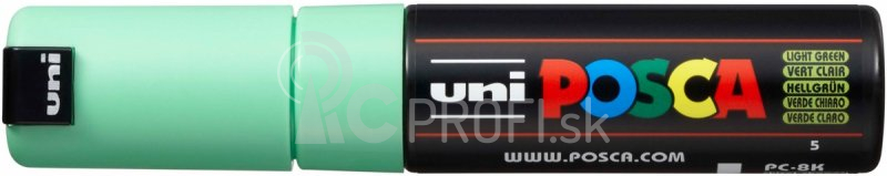 Akrylový popisovač UNI POSCA PC-8K 8 mm – svetlozelená