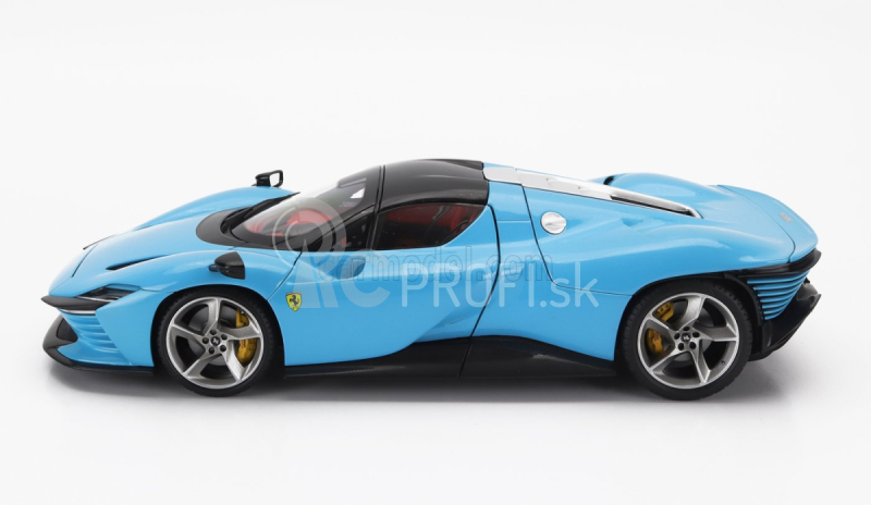 Bburago Ferrari Daytona Sp3 Closed Roof 2022 – Con Vetrina – With Showcase – Exclusive Carmodel 1:18 modrá