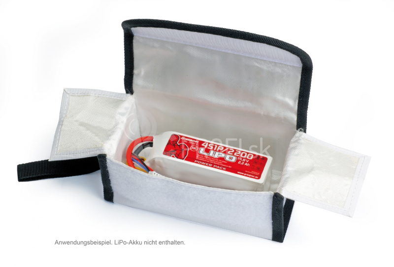 Bezpečnostná taška - ochranná taška na batérie - 16,5x6,5x6,5cm