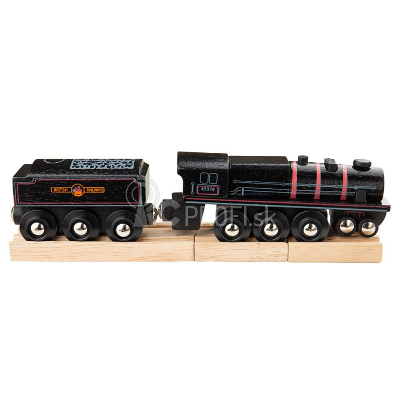 Bigjigs Rail Drevená replika lokomotívy Black 5