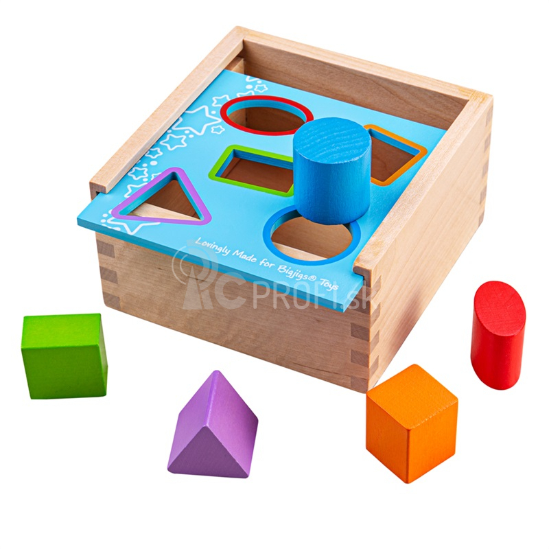 Bigjigs Toys Vkladací box s tvarmi