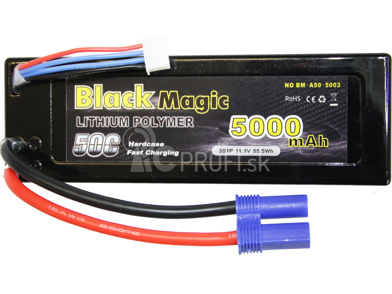 Black Magic LiPol Car 11,1V 5000 mAh 50C EC5