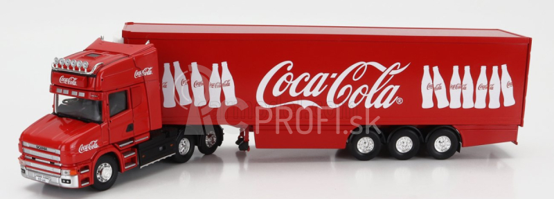 Corgi Scania T480 Truck Semi-frigo Coca-cola 1999 1:50 červená