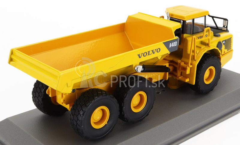Edicola Volvo A40d Truck Cassonato Ribaltabile Cava Mineraria Tractor 3-assi 2001 1:72 Yellow Black