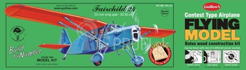 Fairchild 24 (635mm), laser. vyrezávaný