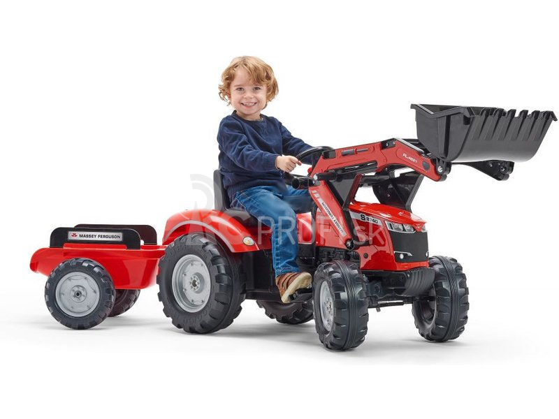 FALK – Šliapací traktor Massey Ferguson S8740 s nakladačom