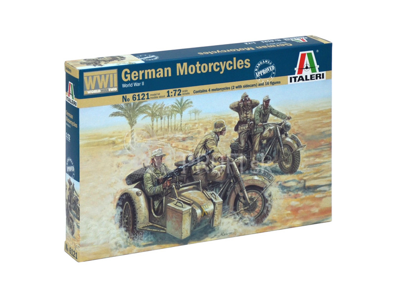 Italeri figúrky – nemeckí motocyklisti WW2 (1:72)