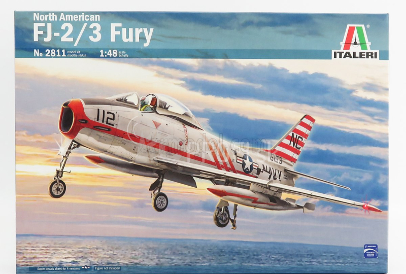 Italeri North american Fury Fj-2/3 Vojenské lietadlo 1960 1:48 /