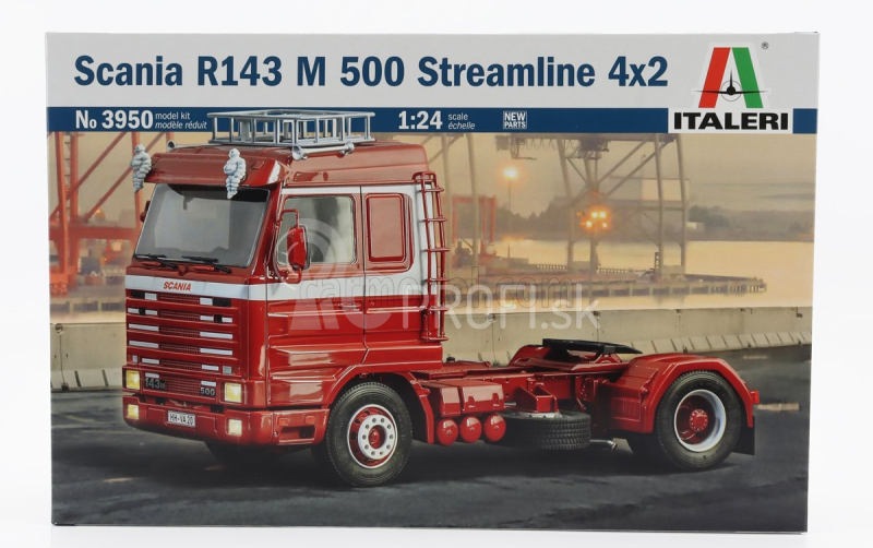 Italeri Scania 143m 500 4x2 Streamline ťahač 2-osý 1994 1:24 /