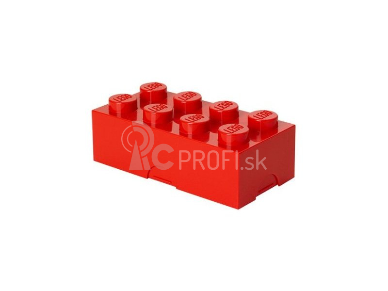 LEGO box na desiatu 100x200x75mm – červený