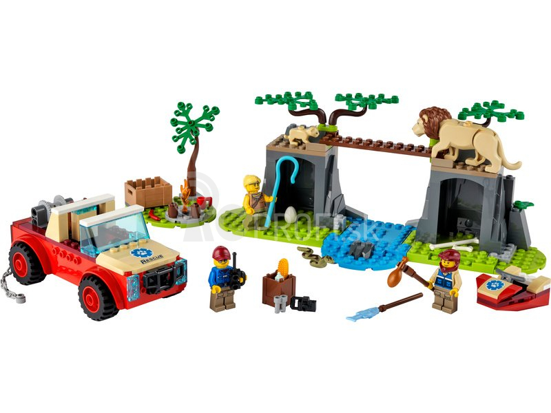 LEGO City – Záchranárske terénne auto do divočiny